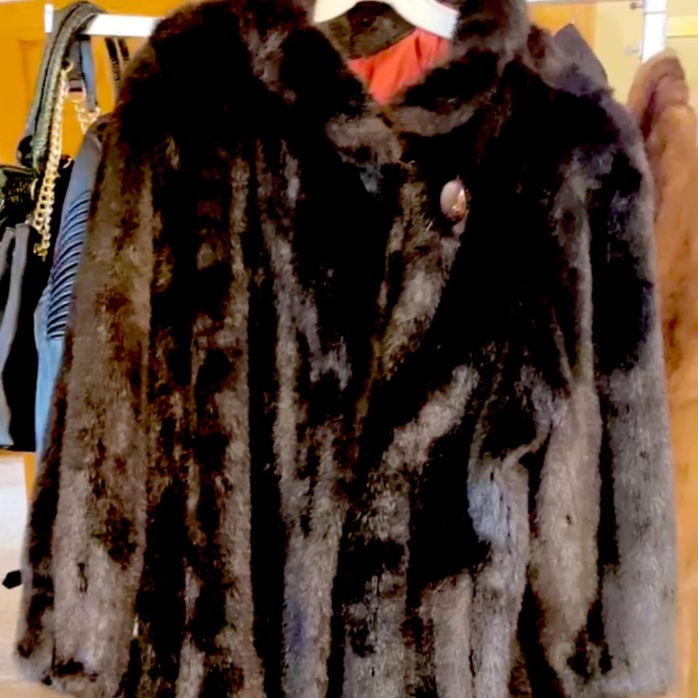Vintage Hillmoor NY Faux Fur Coat